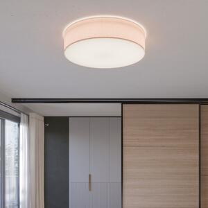 TK Lighting Plafonieră Rondo, bej, Ø 60 cm, reglabil, Bej, dormitor, Țesătură / Textil, Modern