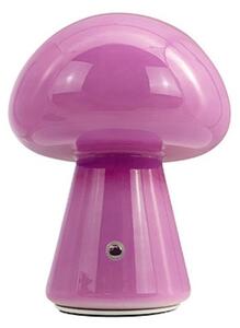 Lampă de masă Dyberg Larsen, Morkel Mushroom, reglabil, Violet, Camera de zi, Sticlă, Scandinavă