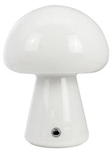 Lampă de masă Dyberg Larsen, Morkel Mushroom, reglabil, Alb, Camera de zi, Sticlă, Scandinavă