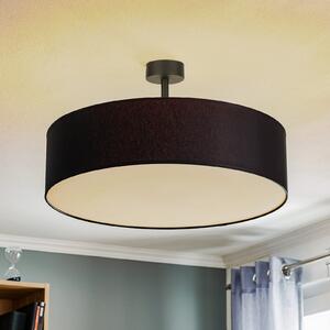 TK Lighting Plachetă Rondo cu distanță, gri închis Ø 60cm, reglabil, Negru, dormitor, Țesătură / Textil, Modern