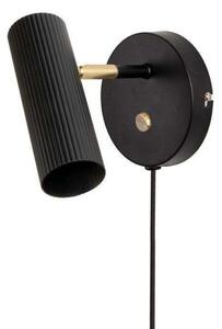 Lampă de perete Globen Lighting, Hubble, Negru, dormitor, Metal, Design