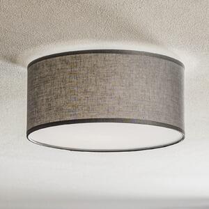 TK Lighting Plafonieră Rondo, gri, Ø 30 cm, reglabil, Gri, dormitor, Țesătură / Textil, Modern
