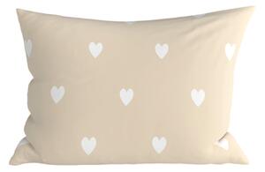 Fata de perna din polibumbac HEARTILO POLY 50x70 cm, bej