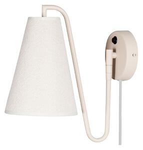 Lampă de perete Globen Lighting, Alb, Camera de zi, Țesătură / Textil