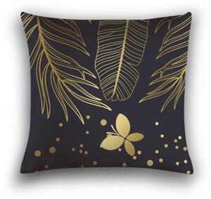 Husa pentru perna din microfibra VISATA 45x45 cm, negru