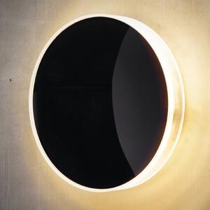 Heitronic Aplică LED de exterior Marbella, negru, Negru, Metal, Modern