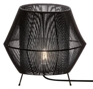 Viokef Lampă de masă Zaira pe negru, Negru, Camera de zi / sufragerie, Scandinavă