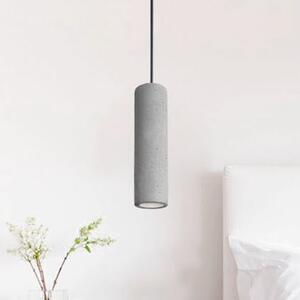 Viokef Lampă suspendată Phenix din beton, lungă, reglabil, Gri, Camera de zi / sufragerie, Beton, Modern