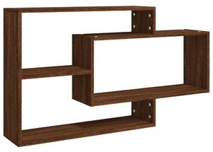Raft de perete, stejar maro, 104x20x58,5 cm, lemn compozit