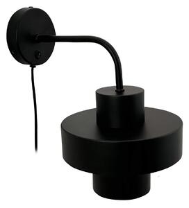 Lampă de perete Dyberg Larsen, Stoke, Negru, Camera de zi, Metal, Design