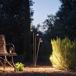 Vibia Lampă de exterior cu LED Brisa, 1 bec, maro, Maro / Rugină, Plastic, Design