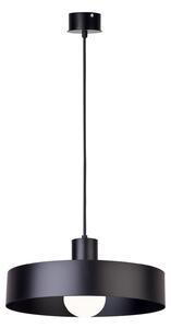 Viokef Lampă suspendată Norton, 1 bec, Ø 35 cm, reglabil, Negru, Camera de zi / sufragerie, Metal, Modern