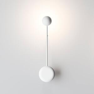 Vibia Pin - aplică de perete LED pe alb, Alb, Camera de zi / sufragerie, Metal, Design, Priză de perete top