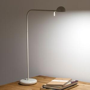 Vibia Lampa de masă LED Pin 1655, lungime 40 cm, crem, Bej, Studiu / Birou, Metal, Modern