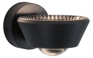 Lampă de perete Paulmann, Sabik, reglabil, Negru, Baie, Plastic, Modern
