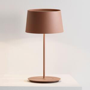 Vibia Warm 4896 Lampă de masă, Ø 22 cm, maro, Maro / Rugină, Camera de zi / sufragerie, Metal, Modern
