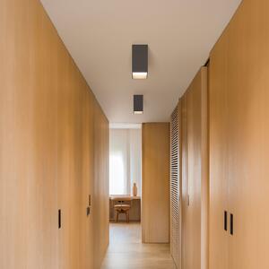 Vibia Structural 2630 plafonieră 18cm, gri închis, reglabil, Negru, Camera de zi / sufragerie, Metal, Modern