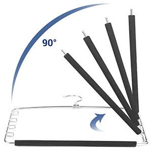 Set de 3 umerase din metal, Songmics, Negru, 45x40x0.5 cm