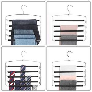 Set de 3 umerase din metal, Songmics, Negru, 45x40x0.5 cm