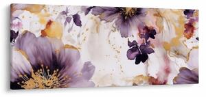 Tablou - Acuarelă flori (120x50 cm)