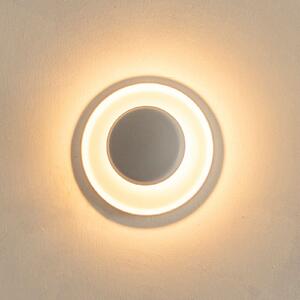 Vibia Top Aplică de perete LED Ø 17 cm alb, Alb, Camera de zi / sufragerie, Metal, Modern