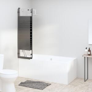 Cabină de duș pliabilă, 3 panouri, negru, 130x130 cm, ESG