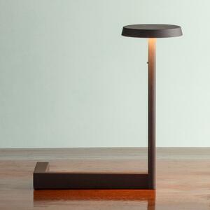Vibia Flat lampă de masă LED înălțime 30 cm negru, reglabil, Negru, Camera de zi / sufragerie, Metal, Modern