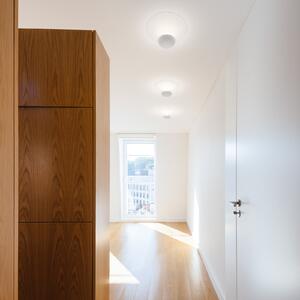 Vibia plafonieră LED Funnel, alb, aluminiu, Ø 35 cm, 2.700K, reglabil, Alb, Camera de zi / sufragerie, Metal, Design