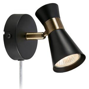 Lampă de perete Markslöjd, Folie, Negru, Camera de zi, Metal, Modern