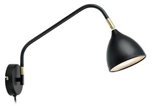 Lampă de perete Markslöjd, Negru, Camera de zi, Metal