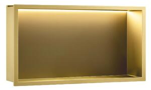 RAFT BAIE INCASTRAT PERETE LED 30x60 brush gold