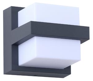 Lampă de Exterior Lindby, Fyra, reglabil, Gri, Balcon, Aluminiu, Modern