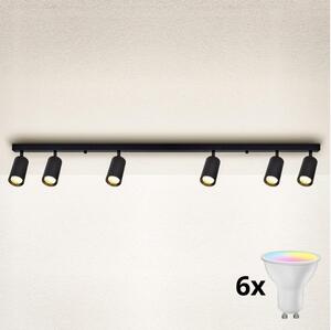 Brilagi - Spot LED reglabil SELE 6xGU10/6,5W/230V negru