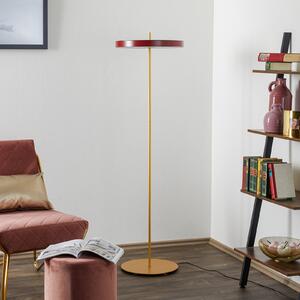 UMAGE Asteria Floor lampă podea LED roșu rubiniu, reglabil, Roșu, Camera de zi / sufragerie, Metal, Design