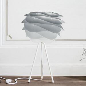 UMAGE Carmina Mini lampă de masă gri/tripod alb, Gri, Camera de zi / sufragerie, Metal, Design, Umbră de masă