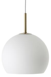Lustră Pendul FRANDSEN, Ball, reglabil, Alb, Camera de zi, Sticlă, Design