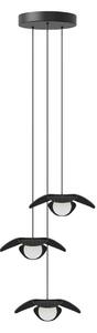 UMAGE Forget Me Not mini pendul 3 becuri, stejar negru, Negru, Camera de zi / sufragerie, Lemn, Design