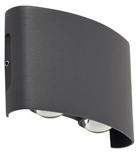 Lămpi de exterior Lindby, Ithan, Negru, Terasă, Aluminiu, Modern