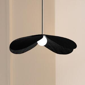 UMAGE Forget Me Not mediu pendul 1 bec stejar negru, Negru, Camera de zi / sufragerie, Lemn, Design