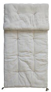 Saltea crem, din bumbac, cu dungi, 180x70cm, Aix
