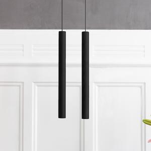 UMAGE Chimes Tall lampă pendul LED stejar negru, Negru, Camera de zi / sufragerie, Lemn, Scandinavă