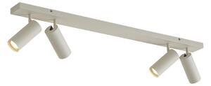 Spot modern de plafon bej cu 4 lumini reglabile - Renna