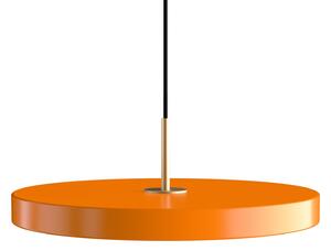 UMAGE Lampă suspendată LED Asteria Medium, portocaliu/alamă, Ø 43 cm, reglabil, Portocaliu, Camera de zi / sufragerie, Metal, Design