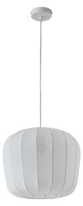 Lustră Pendul Lindby, Helin, reglabil, Alb, Sala de mese, Țesătură / Textil, Modern