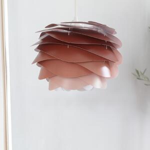 UMAGE Carmina Mini lampă susp. maro/cablu alb, reglabil, Maro / Rugină, Camera de zi / sufragerie, Plastic, Design