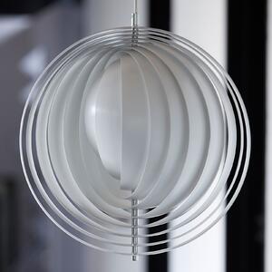 Verpan VERPAN Moon Small - lampă suspendată, Ø 34 cm, reglabil, Alb, Camera de zi / sufragerie, Metal, Design