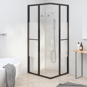 Cabină de duș, negru, 90x70x180 cm, ESG semi-mată