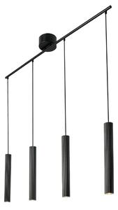 Lustră Pendul Nordlux, Vico, reglabil, Negru, Sala de mese, Aluminiu