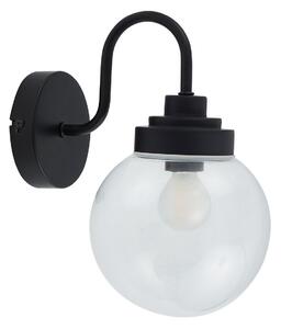 Lampă de perete Lucande, Badolo, reglabil, Negru, Baie