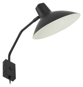 Lampă de perete Lindby, Adrik, Negru, Camera de zi, Metal, Modern